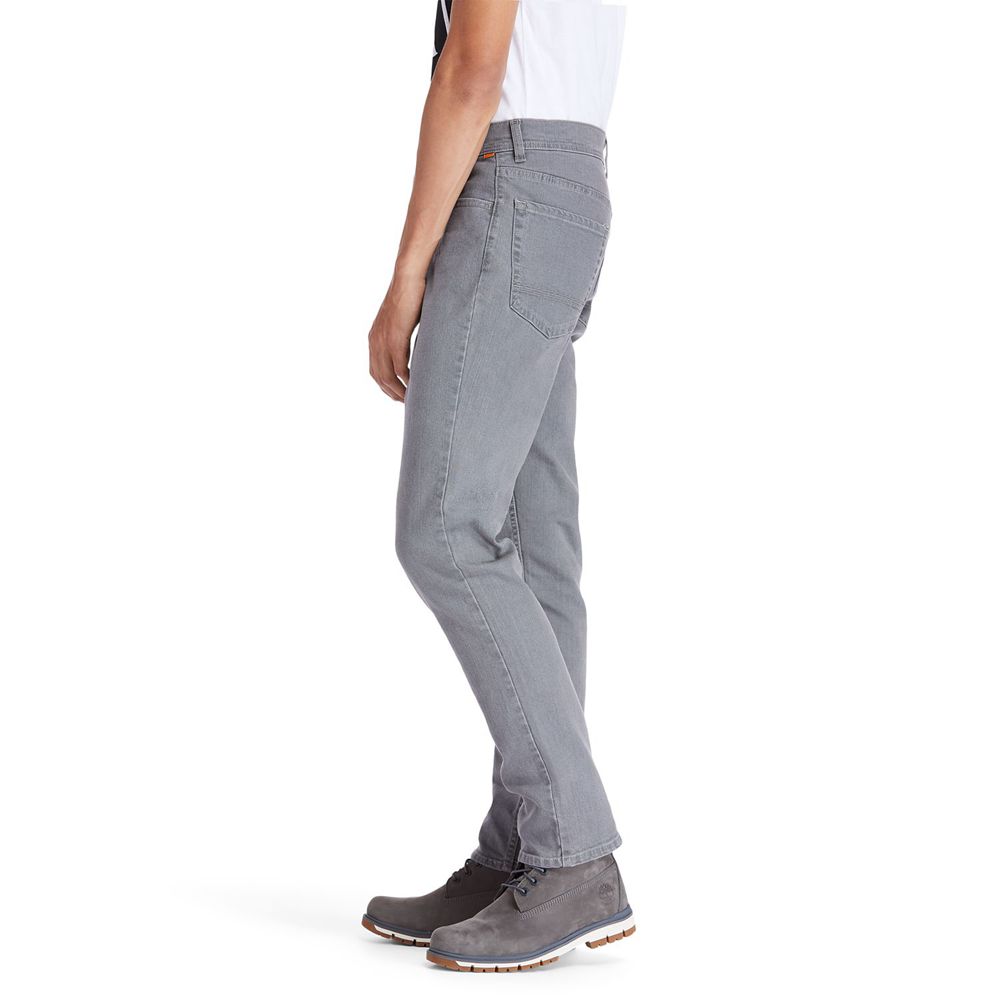 Pantalones Timberland Argentina Hombre - Sargent Lake Slim Fit Denim - Gris - MJCNGE-184